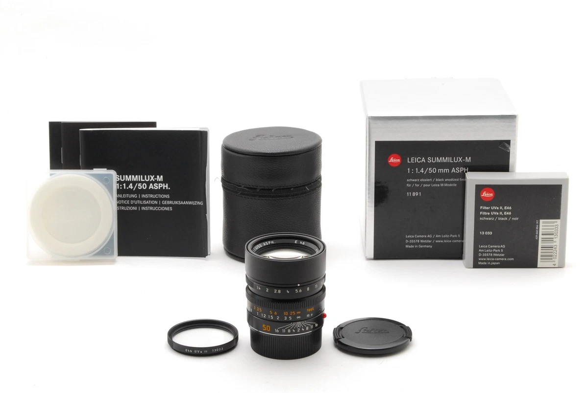 25+ Leica SUMMILUX-M 50mm Focal f/1.4 Camera Lenses for sale