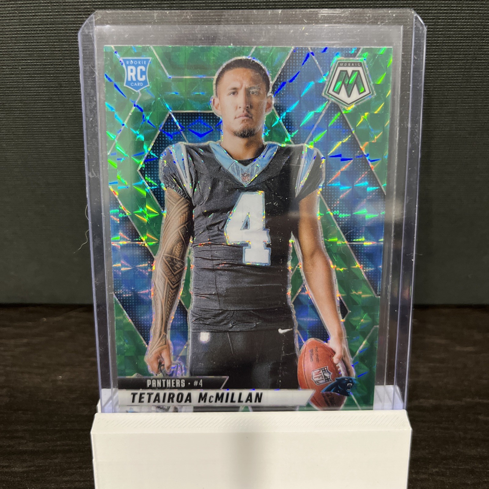 TETAIROA McMILLAN 2025 Panini Mosaic #274 ROOKIE VARIATION GREEN PRIZM PANTHERS