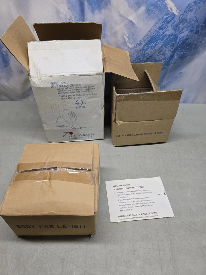 🔥 Lite Source Acento Paisaje Iluminación Accesorio Colección Piedra LS-1191 NUEVO Foto 3 de 4