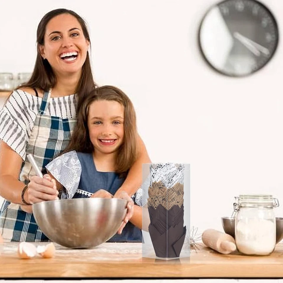 150 Stück Muffinförmchen Papier, Muffins Papierförmchen, Cupcake Formen Papier, - Bild 2 von 4