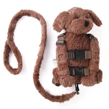 2 in 1 Naughty Dog Backpack Harness with Safety Leash for Children’s Walking ...