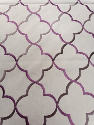 LINEN/COTTON BLEND, CLASSIC MORROCAN EMBROIDERED FABRIC, PER METER 135cm Width