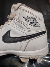 Nike Air Jordan 1 Mid Kids Youth Cleats Baseball Football 5.5Y HF6883-100 White