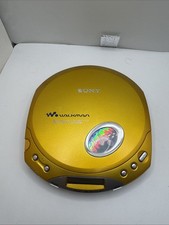 Vintage Sony Walkman D-E350 Gold Portable CD Player ESP MAX Tested Working Rare