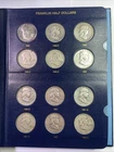 FRANKLIN HALF DOLLAR SET 1948 - 1963 Complete 35 Coins in ALBUM US SILVER