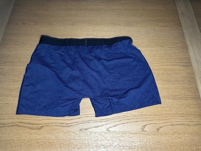 Saxx Quest Quick Dry Mesh Boxer Brief Ballpark Pouch Blue L