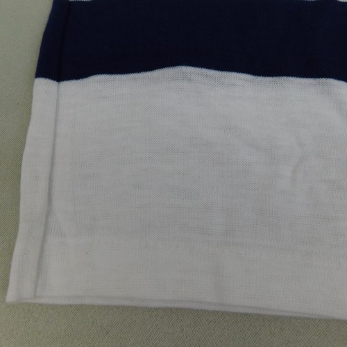 Deadstock Kid's Single Stitch Vintage Polo Shirt 16, Red-Navy Colorblock #4855 - Picture 4 of 9