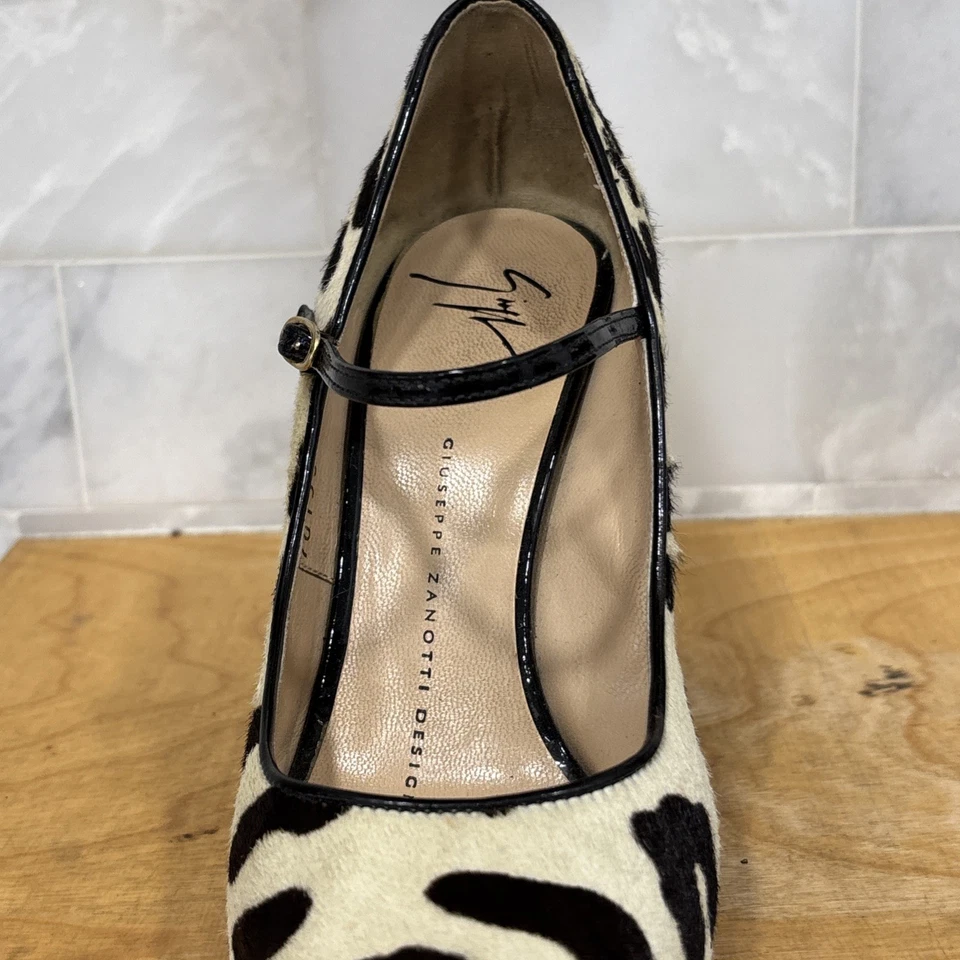 Giuseppe Zanotti Leopard Peep Toe pump size EU 36.5/ US 6 - Image 4 of 4