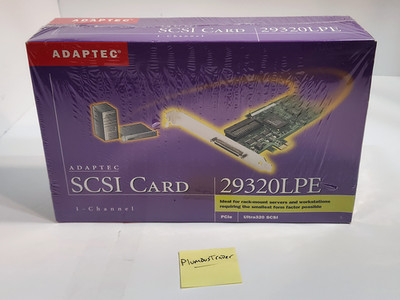 Adaptec ASC-29320LPE PCI-E Ultra320 SCSI Controller Card - Factory Sealed New