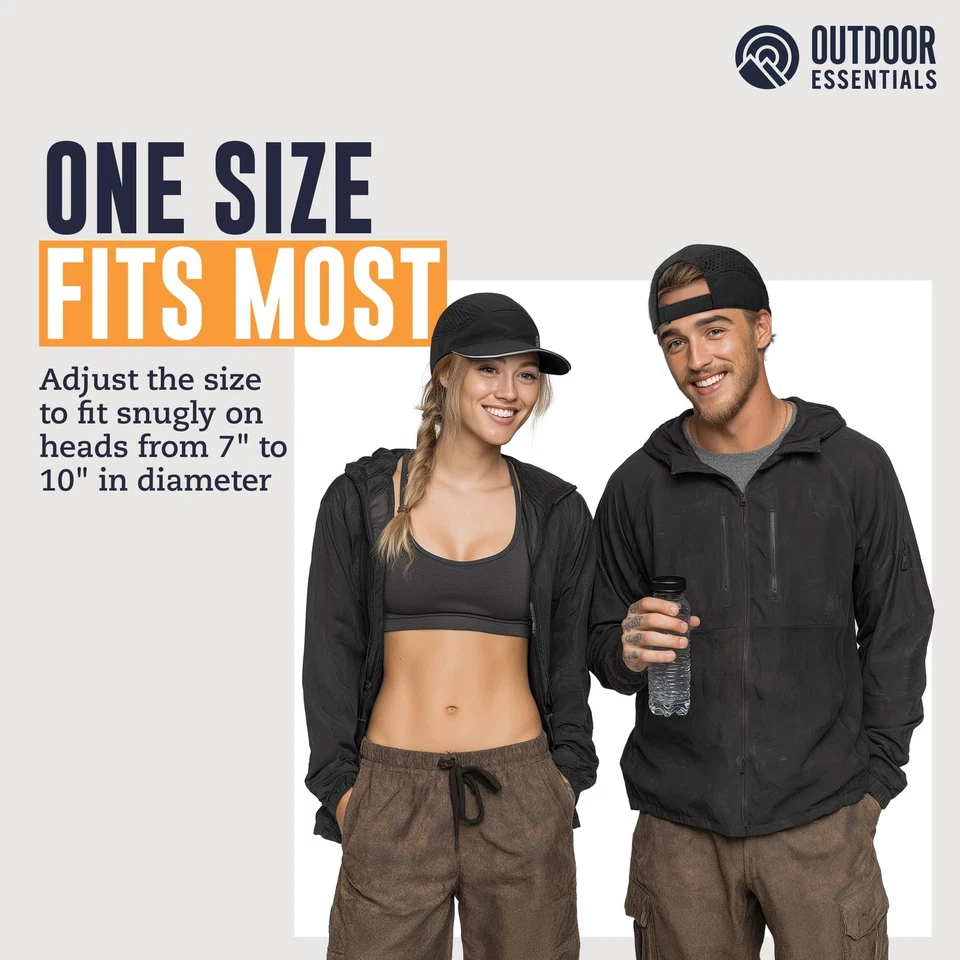 OutdoorEssentials Running Cap Herren Damen - Laufcap schnelltrocknend - - Bild 4 von 4