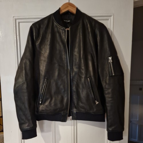 the Kooples Leather paris Bomber Jacket size M RRP £200 - Picture 7 of 7