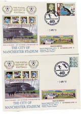 Manchester City v Sunderland 3rd April 2011 Dawn First Day Covers X2