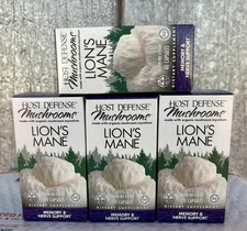 Host Defense Lion's Mane - 3 x 120 Caps - Plus 60 Caps Free Bonus - $33.33 Each