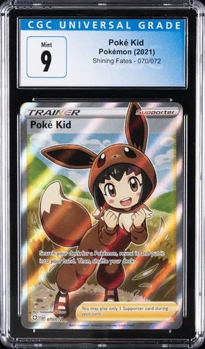 2021 POKEMON SHINING FATES #70 POKE KID CGC 9