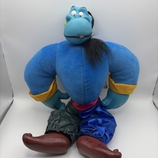 VTG Disneyland Aladdin GENIE Plush Doll with Vinyl Head Feet