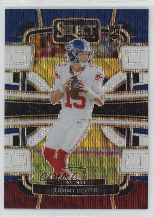 2023 Panini Select Concourse Tri-Color Prizm 21/259 Tommy DeVito #73 p8v
