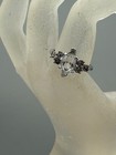 ESTATE SILVER PLATED MARQUISE CUT DIAMANTE CZ CRYSTAL ENGAGEMENT RING SIZE 10 — photo 9