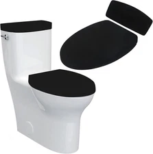 Sliverdew Toilet Lid Cover and Tank with 1 Set 