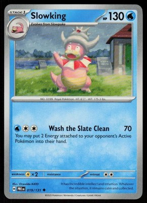 Slowking 019/131 Uncommon Prismatic Evolutions Pokemon Near Mint