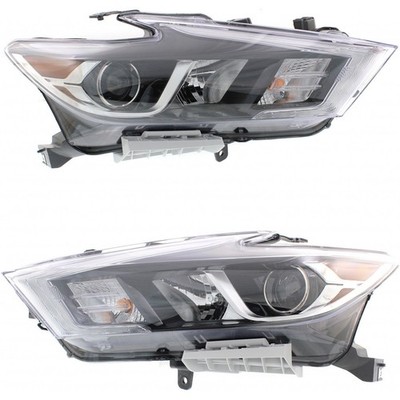 For Nissan Maxima Headlight 2016-2018 Pair Passenger and Driver w/Bulbs Halogen