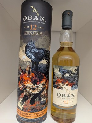 Oban Single Malt Whisky - 12 Jahre Special Release 2021 mit 56,2%vol.   0,7l