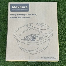 MaxKare Foot Spa Bath Massager with Heat Bubble Vibration Massage XKAM-SPA16