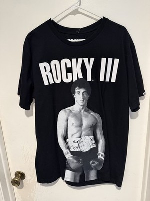 Rocky III Movie Poster Boxing T-Shirt Mens Sylvester Stallone Rocky Balboa.SZ-XL