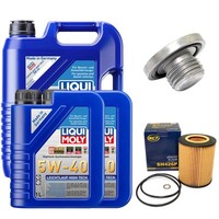 MotoröL Filter Set 5W-40 Liqui Moly 7 Liter + Schraube FüR BMW 3Er X5 E46 E53