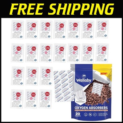 2000cc Oxygen Absorbers - 20 Pack for Food Storage