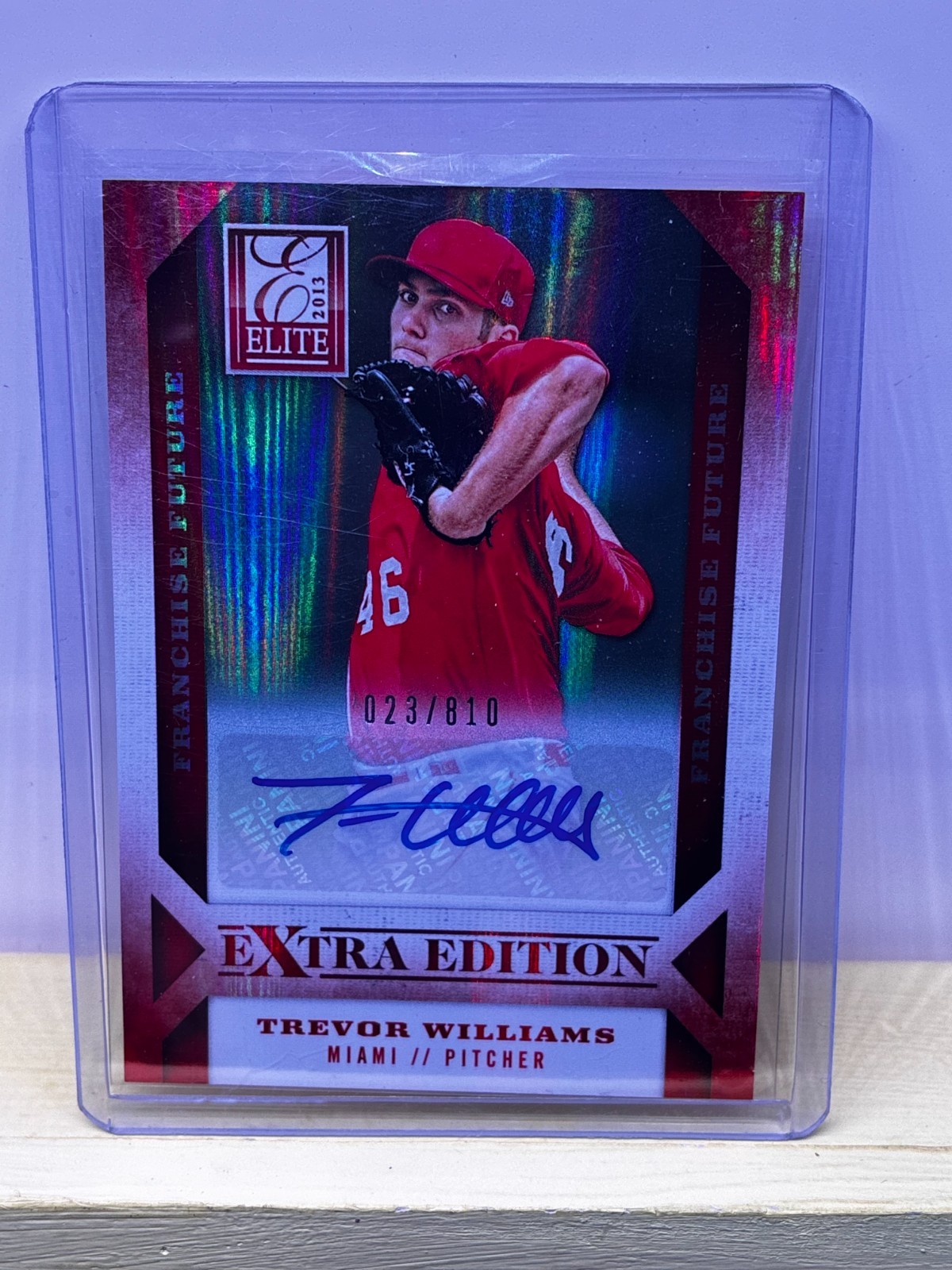 2013 Panini Elite Extra Edition Franchise Future Auto #14 Trevor Williams /810