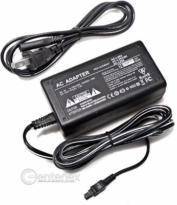 AC Power Supply for Sony AC-L25A DCR-HC19E DCR-HC28 DCR-HC24E + Microfiber Cloth