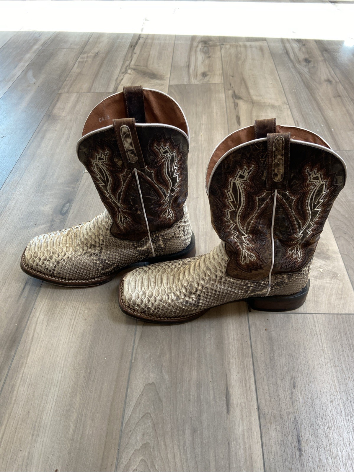 Dan Post Men's Brutus Python Snake Leather Brown … - image 4