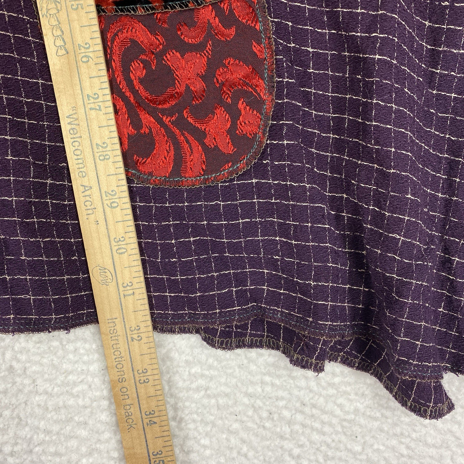 Nothing Matches Top Womens Patchwork Wearable Art… - image 13