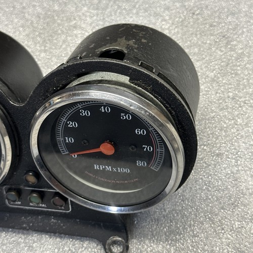 Harley Sportster FXR dual gauge cable speedometer TACH cluster Speedo Mph 211 - Picture 5 of 22