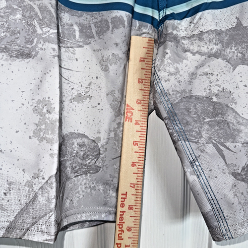 Pelagic pantaloncino uomo Strike Open Seas tavola taglia 30 blu bianco mimetico pesca spiaggia - Foto 7 di 11