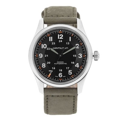 Hamilton Herren Lederuhr Titan Pilz 144595666