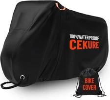 Outdoor Bike Cover Ultra WaterProof - Heavy Duty 210D Oxford Tear Resistant