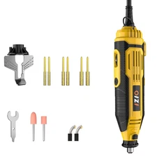 Yellow Professional Electric Chainsaw Sharpener Kit with 6 Grinding Heads &Pr...