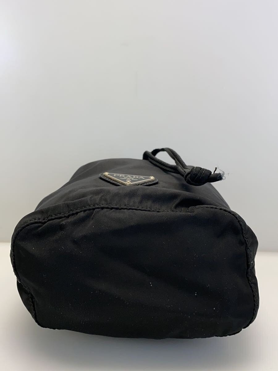 PRADA Drawstring Pouch Nylon BLK Solid - image 4