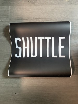 14X13 MYLAR NY NYC SUBWAY ROLL SIGN SHUTTLE NOT URBAN TRANSIT WALL ART ALL CAPS