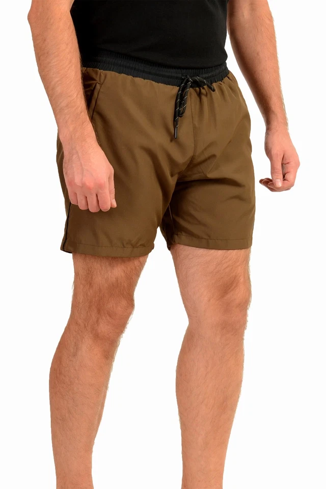 Pantalones Cortos de Natación Hugo Boss Para Hombre "Starfish" Verde Oliva EE. UU. XL IT 54 Foto 2 de 4