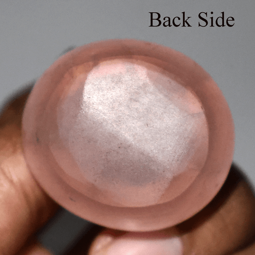 Cuarzo Rosa Estrella Natural 180 CT - Cúpula Alta 33MM Cabujón - Piedra Preciosa de Coleccionista - Imagen 9 de 11