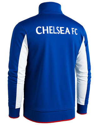 Chelsea FC Rhinox Full-Zip Jacket Blue White Red Trim Licensed