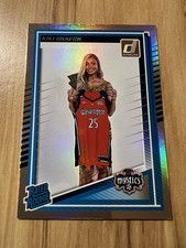 2025 Panini Donruss WNBA Kiki Iriafen Rated Rookie Silver Holo RC #94 Mystics