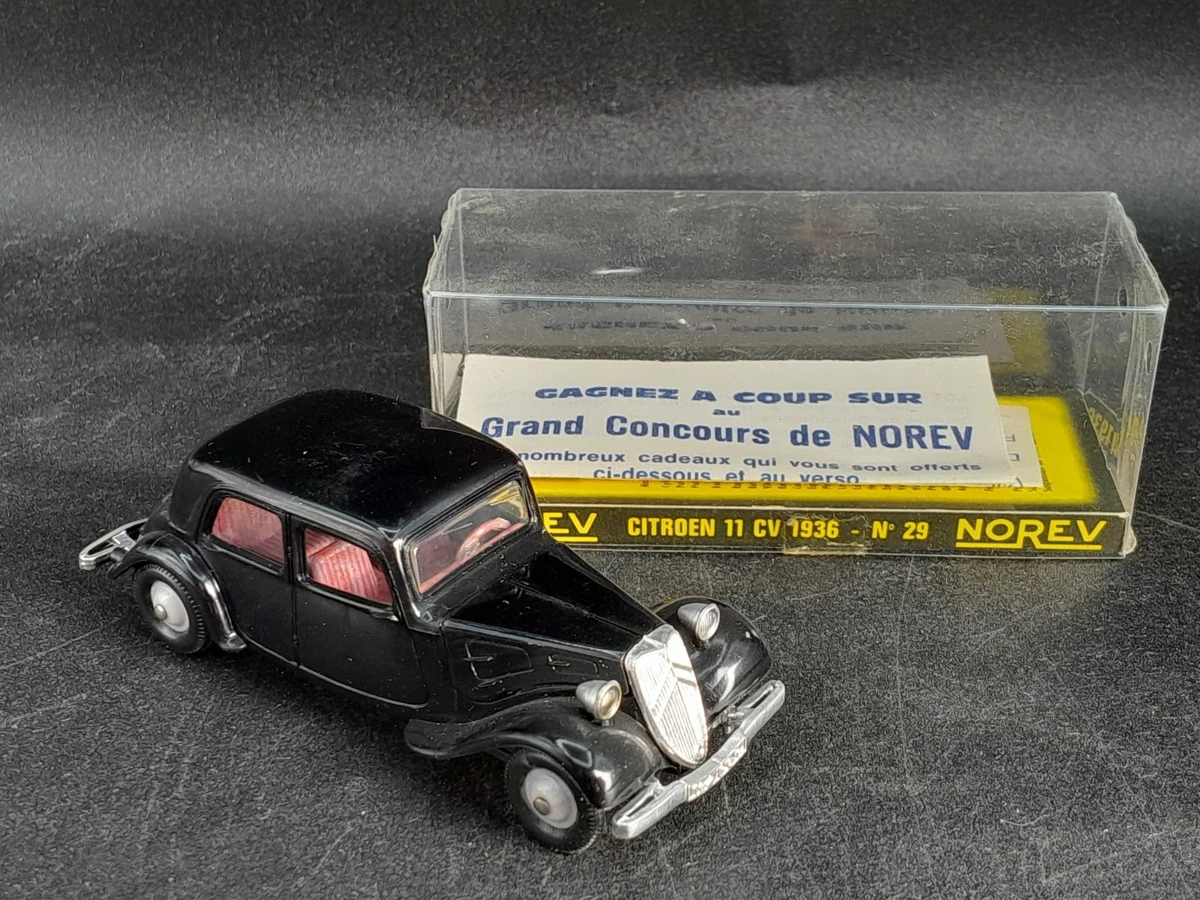 NOREV – Citroën 11cv 1934 – Miniature 1/43 Noire, Boîte Rare (Occasion)