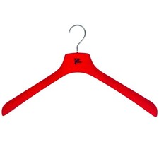 Isaia Red 18 Hanger Thick Heavy Wood/Composite fits Coat/Jacket Size 44-54