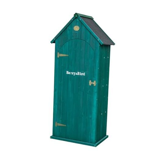 Small Outdoor Storage Shed, Woodn Garden Storage Caninet Waterproof Vertical