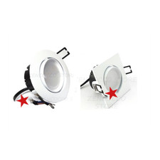 sconti FARETTO LED 6 Watt incasso quadro/tondo luce orientabile 15° o 1€catalogo