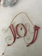 Santanas Work Bench Christmas Inspirational Joy Wall Sign 2006 New