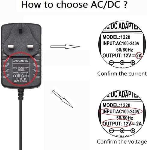 12V 2A DC Power Adapter, Converter Adapter Driver AC 100-240V Supply to DC 12V, - Picture 5 of 7